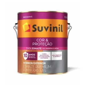 Tinta Esmalte Acetinado Cor e Proteção 3,6L Suvinil