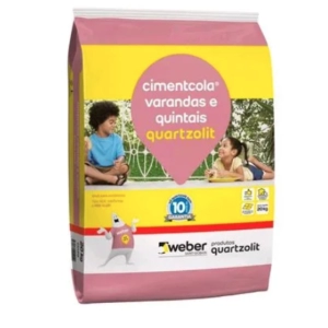 Argamassa ACII Varandas e Quintais 20kg Quartzolit